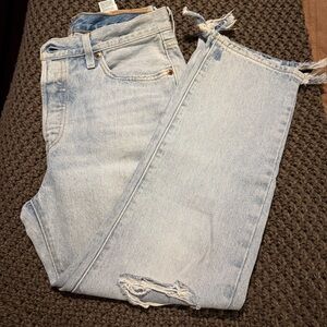 Levi's 501’s Light Blue Straight Leg Jeans